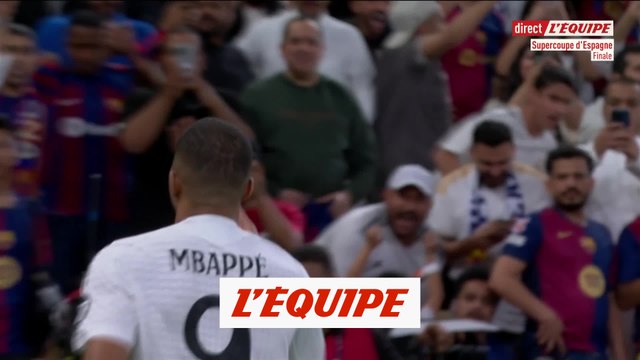 Le but de Kylian Mbappé lors du Clasico - Foot - Supercoupe d'Espagne