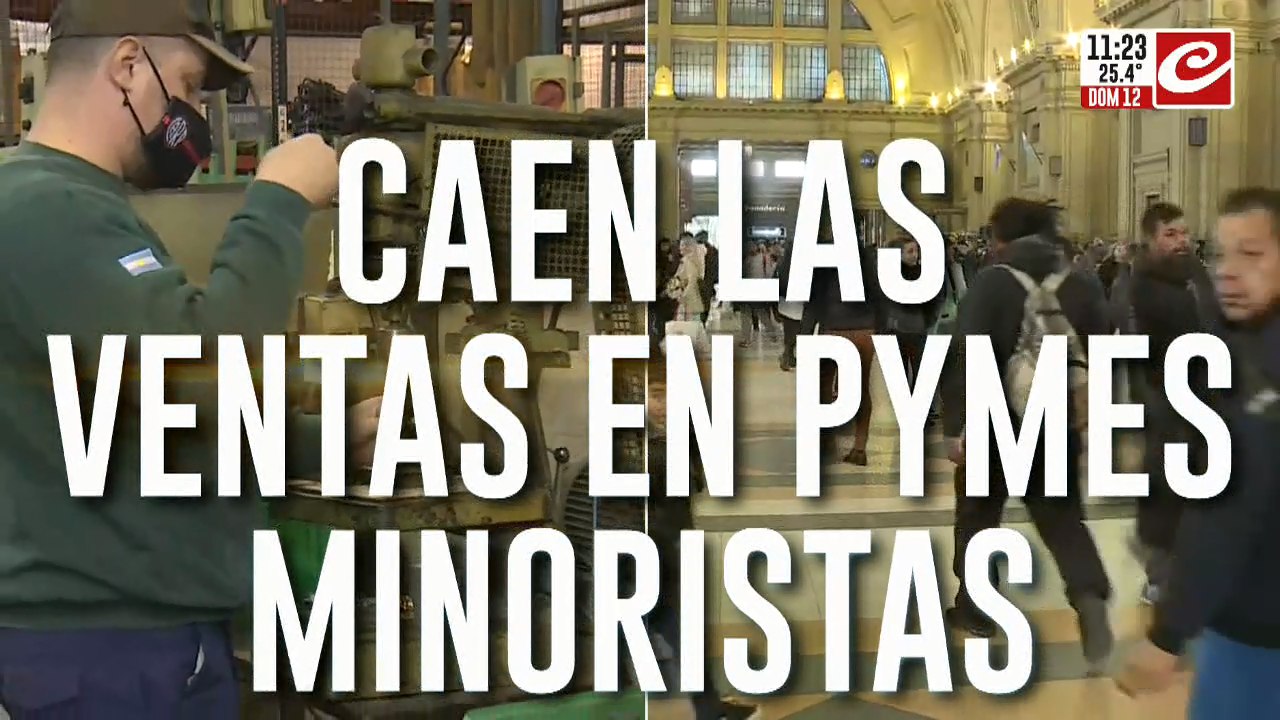 Caen las ventas en pymes minoristas