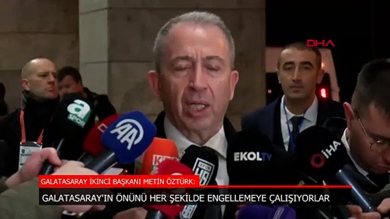 Metin Öztürk: Galatasaray’ın önünü her şekilde engellemeye çalışıyorlar