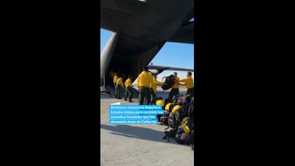 México envía bomberos a Los Ángeles