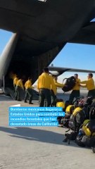 México envía bomberos a Los Ángeles