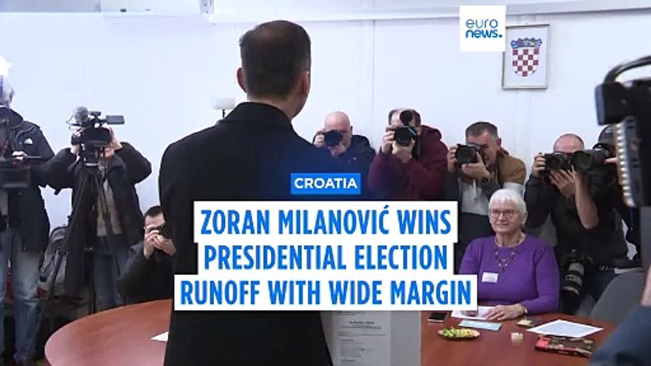 Croatia: Incumbent Zoran Milanovic wins presidential runoff by a wide margin
