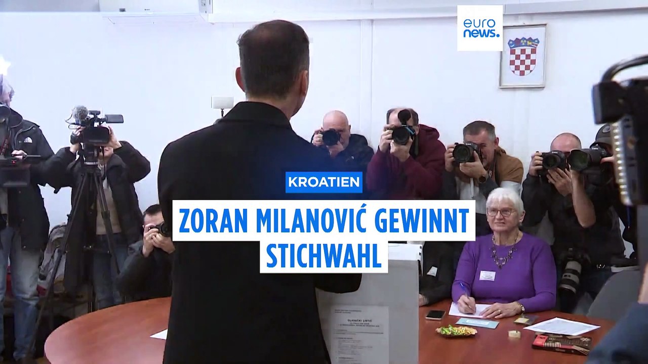 Präsidentschaftswahl in Kroatien: Amtsinhaber Zoran Milanović setzt sich durch