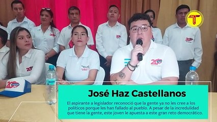 LA JUVENTUD DE JOSÉ HAZ Y SUS PALABRAS EN SU PRIMERA PARTICIPACIÓN PROYECTAN FRANQUEZA