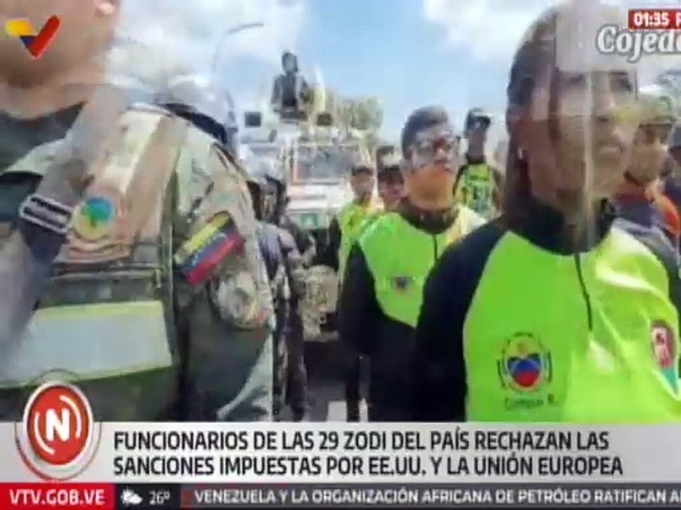 ZODI Cojedes N.º 34 rechaza sanciones impuestas por EE. UU. a funcionarios del Estado