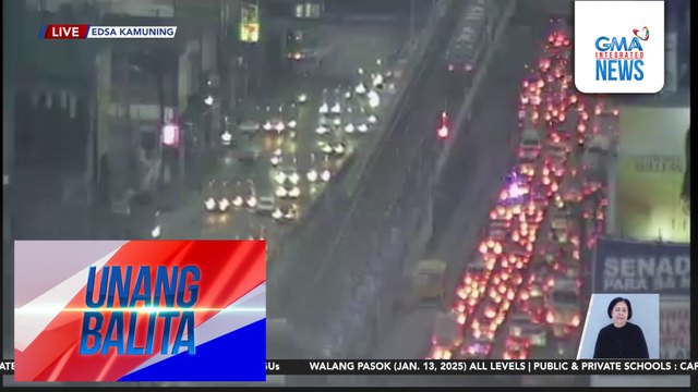 Lagay ng trapiko ngayong January 13, 2025 | Unang Balita