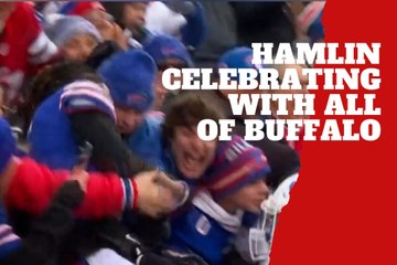 Damar Hamlin joins Bills Mafia in epic celebration