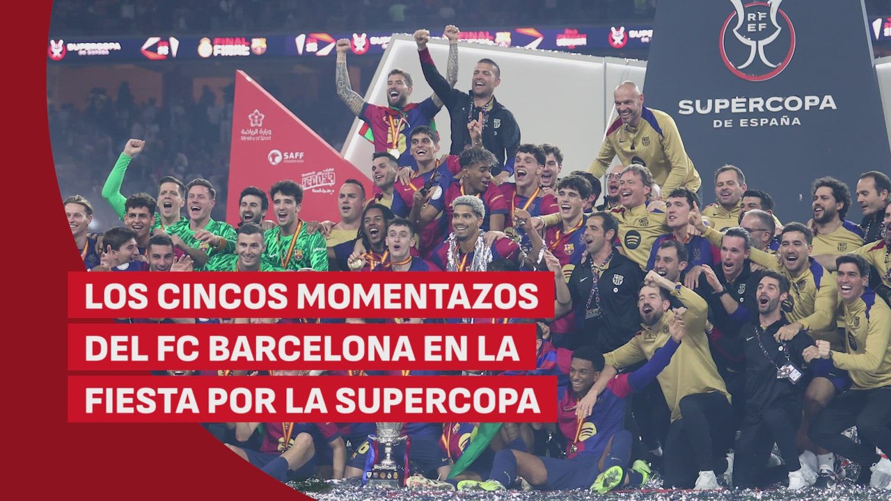 Los MEJORES MOMENTOS de la CELEBRACIÓN en la FINAL de la SUPERCOPA tras el REAL MADRID 2 - FC BARCELONA 5