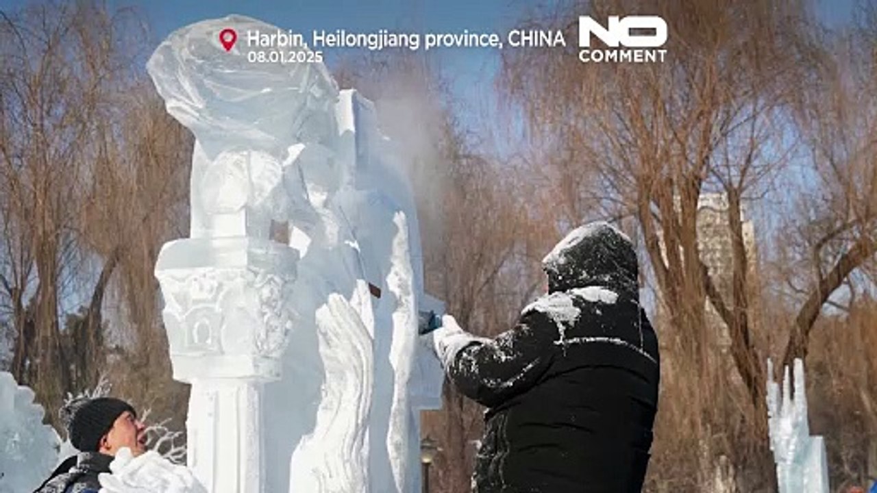 NO COMMENT: Cuando el hielo y la nieve se convierten en magníficas esculturas efímeras en China