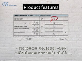 VBsemi AFP2303AS23RG-VB P-Channel MOSFET in SOT-23 Package – High Voltage & Low Rds(on)