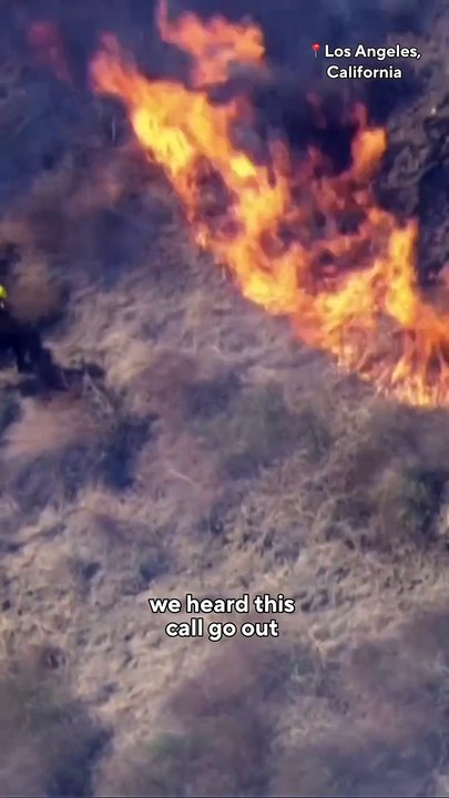 Los Angeles wildfire 🔥 team work