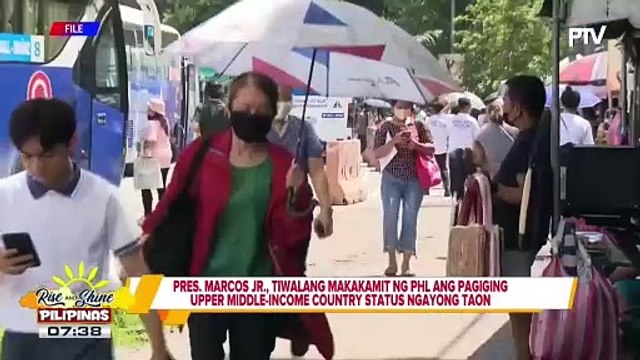 PBBM, tiwalang makakamit ng Pilipinas ang pagiging upper middle-income country status ngayong taon