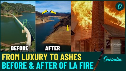 California LA Wildfires' Aftermath: Before & After Footage Shows Destruction of Luxury Places
