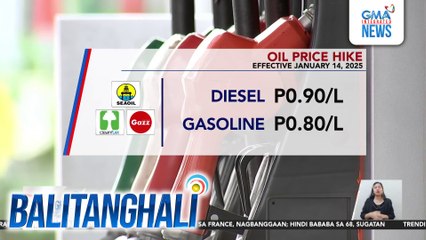 Oil price hike effective January 14, 2025 | Balitanghali