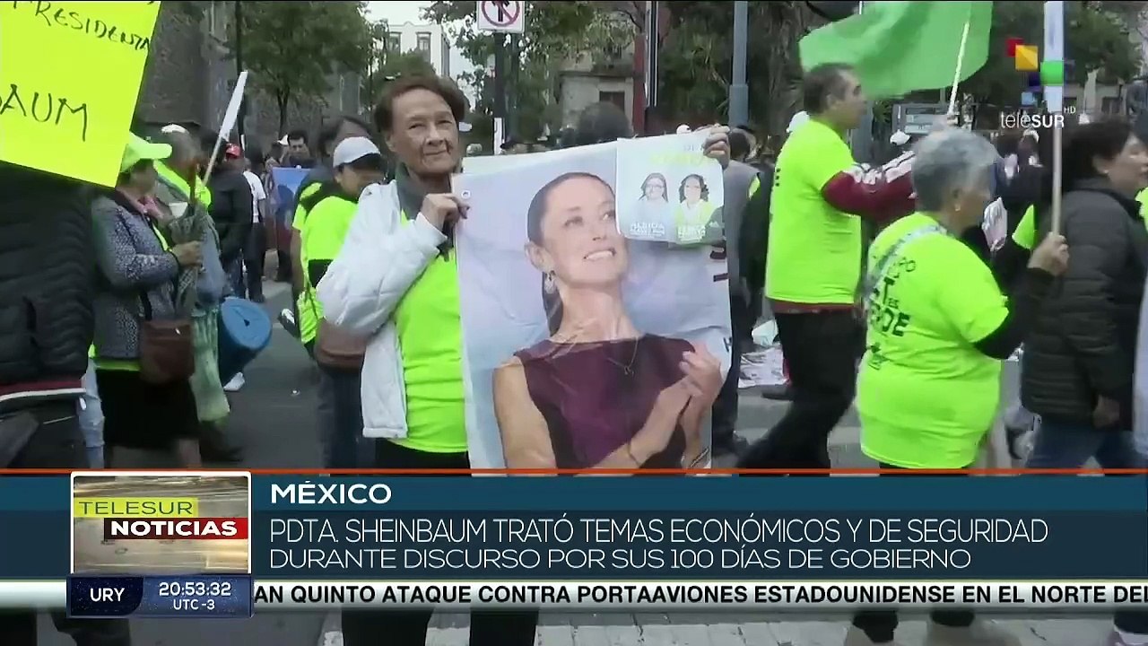 Más de 350 mil personas acompañaron a Claudia Sheinbaum durante su informe de 100 días de mandato