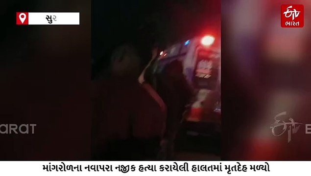 માંગરોળના નવાપરા નજીક હત્યા કરાયેલી હાલતમાં પરપ્રાંતિય યુવકનો મૃતદેહ મળી આવતા પોલીસ દોડતી થઈ,લૂંટના ઇરાદે હત્યા થઈ હોવાનું અનુમાન