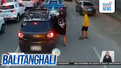 Kotse, binuksan ng mga lalaki at hinablot ang bag mula sa loob | Balitanghali