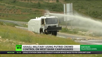 Crap Cannon : Israel Sprays Putrid Liquid To Control West Bank Crowd RT