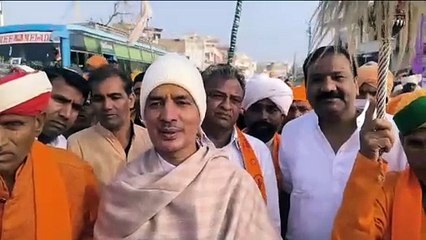 पौष पूर्णिमा पर साबला हरिमंदिर से बेणेश्वर धाम तक निकली पदयात्रा, मावभक्तो ने लगाए जयकारे, 12 फरवरी को होगा बेणेश्वर मुख्य मेला