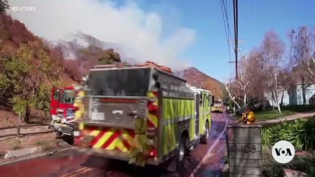 Strong Winds Fuel Los Angeles Wildfires