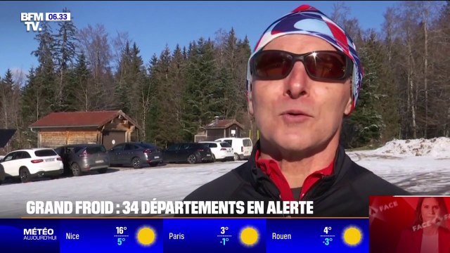 Plus d'une trentaine de départements en vigilance grand froid avec des températures pouvant descendre jusqu'à -10°C