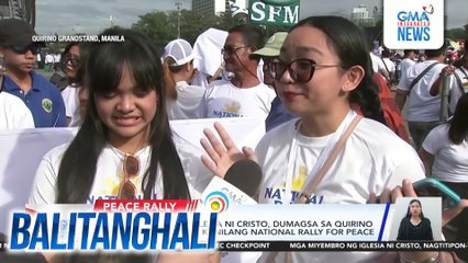 Mga miyembro ng Iglesia Ni Cristo, dumagsa sa Quirino Grandstand para sa kanilang National Rally for Peace | Balitanghali