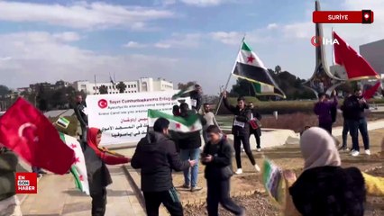 Suriyeliler, Cumhurbaşkanı Erdoğan'ı Emevi Camii'ne davet etti