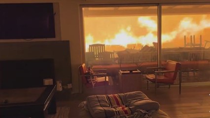 Atrapada en una casa de los Ángeles devorada por las llamas y graba el video más angustioso posible para su marido