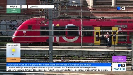 Les conducteurs de train en grève en Occitanie
