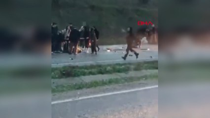 Balıkesir’de işçi servisi devrildi: 25 yaralı