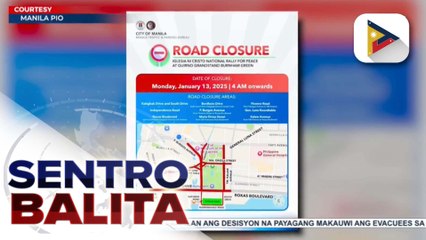 Ilang kalsada sa Maynila, isinara para sa "National Rally for Peace" ng INC