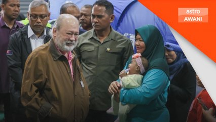 YDP Agong berkenan lawat mangsa banjir di Johor