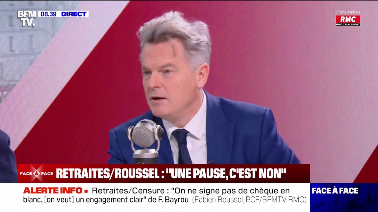 Retraites: "Nous ne nous laisserons pas mener en bateau", affirme Fabien Roussel (PCF)
