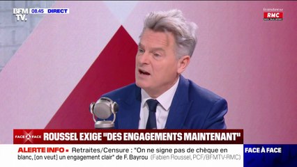 Fabien Roussel (PCF): "S'il n'y a pas d'engagements précis, clairs sur la réforme des retraites, nous censurerons dès cette semaine"