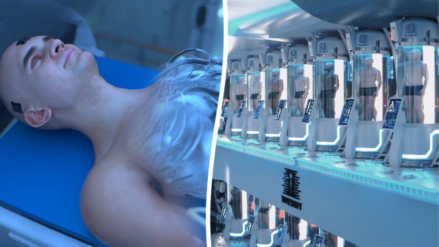 Atemberaubende Möglichkeit, den Körper für die Zukunft auf PAUSE zu setzen