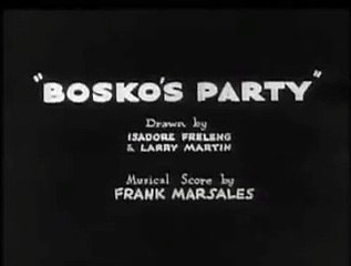 Boskos Party Vintage Cartoon (1932)
