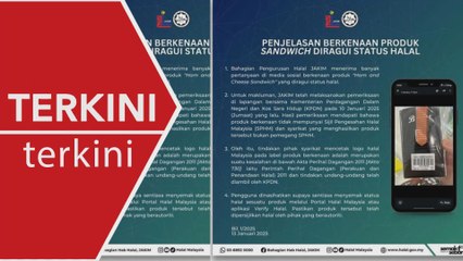 [TERKINI] Sandwic 'ham dan keju' dijual di UM sah tiada sijil halal' - Jakim