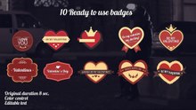 VALENTINE'S DAY BADGES PACKAGE - AE Template - Worldasr.com