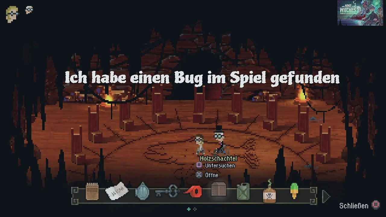 NINE WITCHES lets play - Cave bug