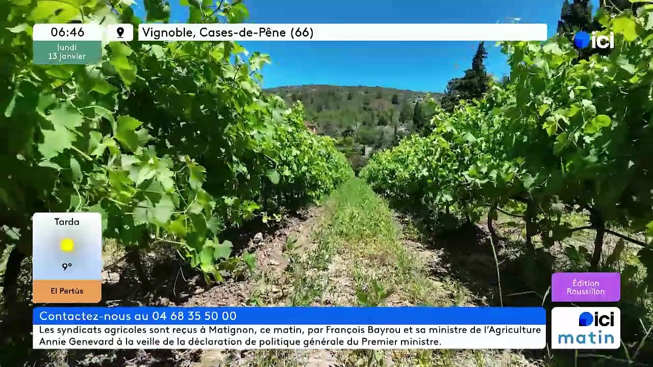 13/01/2025 - ici matin par ici Roussillon en vidéo