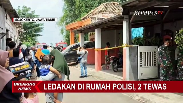 BREAKING NEWS! Ledakan di Rumah Polisi Mojokerto, 2 Orang Tewas