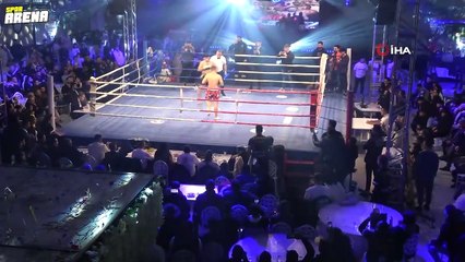 Düğün salonunda uluslararası kick boks turnuvası!