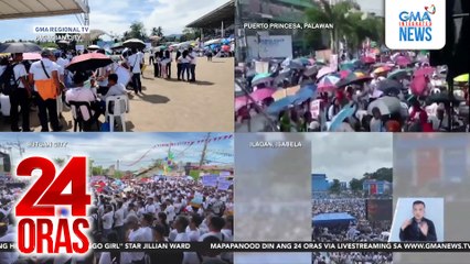 May pagtitipon din kaugnay ng “National Rally for Peace” sa iba-ibang lugar sa bansa | 24 Oras