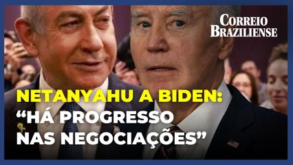 Benjamin Netanyahu diz a Biden que “há progresso” nas negociações de cessar-fogo e libertação de reféns em Gaza