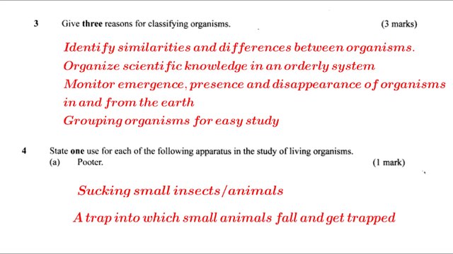 KCSE Biology paper 1 _ 2011 biology questions and answers #KCSE #2011 #exams #quiz #cbc #prediction