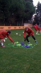 Galatasaray'da 'Tic tac toe' antrenmanı!