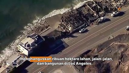 Penampakan dari Udara, Dampak Kebakaran Hutan di Los Angeles