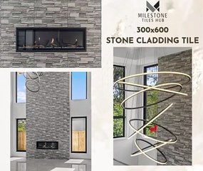 Muse Slate - 300x600 Stone Cladding Porcelain Tiles