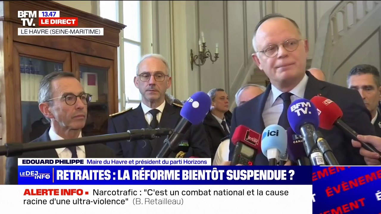 "Il faut avoir dire le courage de se dire la vérité": Édouard Philippe, maire du Havre, réagit au dérèglement du système de financement des retraites