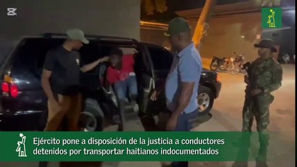 Ejército pone a disposición de la justicia a conductores detenidos por transportar haitianos indocumentados_1